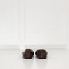 Le Monde Beryl Brown Leather Slipper Shoe