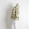 MM6 Maison Margiela Cream Khaki Daisy Print Jacket