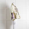 MM6 Maison Margiela Cream Khaki Daisy Print Jacket