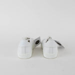 Burberry White Leather Lace Up Trainers