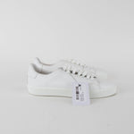 Burberry White Leather Lace Up Trainers