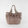Tod's Taupe Leather Soft Drawstring Bag