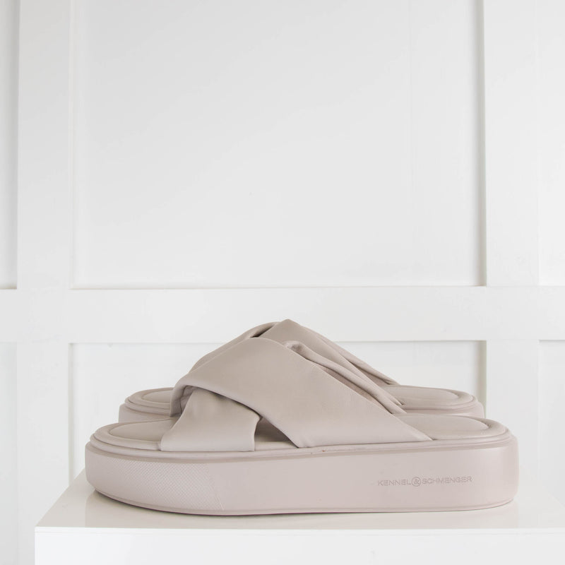 Kennel and Schmenger Taupe Cross Over Sliders