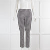 Sezane  Black White Houndstooth Trousers