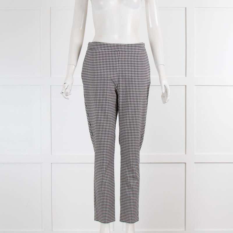 Sezane  Black White Houndstooth Trousers