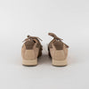 Burberry Beige Suede Satin Lace Up Cork Trainers