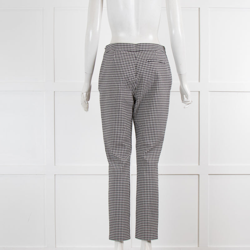 Sezane  Black White Houndstooth Trousers