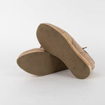 Burberry Beige Suede Satin Lace Up Cork Trainers