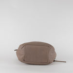 Tod's Taupe Leather Soft Drawstring Bag