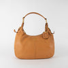Prada Tan Vitello Daino Hobo Shoulder Bag