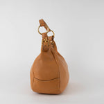Prada Tan Vitello Daino Hobo Shoulder Bag