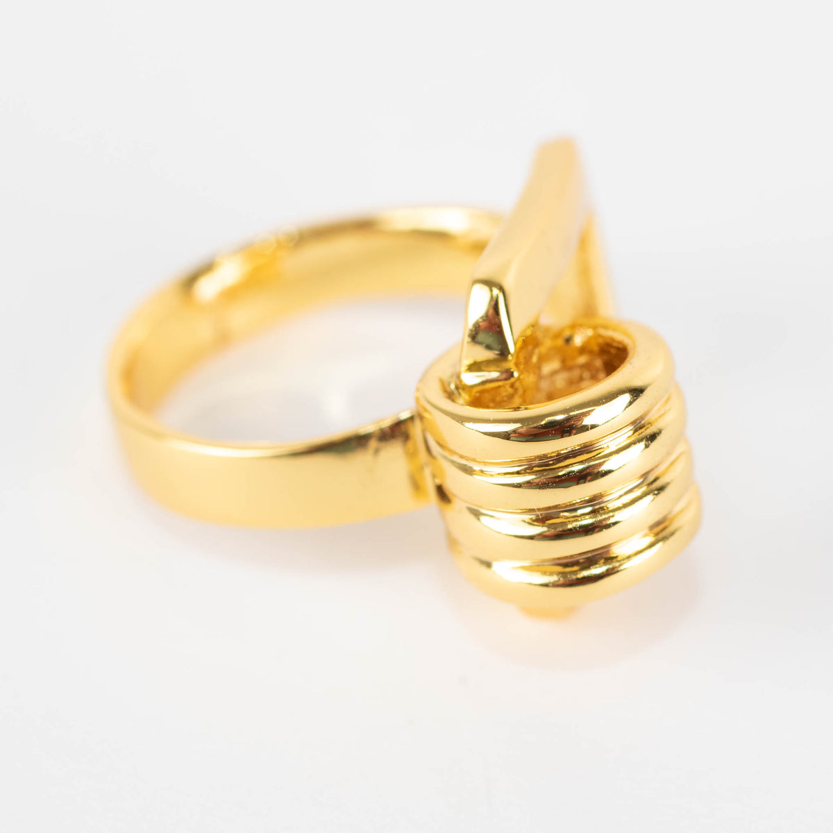 Tohum Dunya Karo Gold Screw Ring