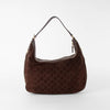 Gucci Brown Gucissima Suede Hobo Bag