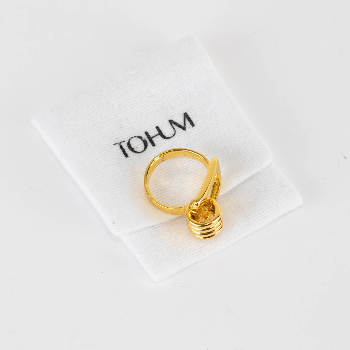 Tohum Dunya Karo Gold Screw Ring