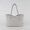 Longchamp Pale Grey Le Roseau Essential Grained Leather Top Handle Tote Bag