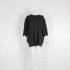 The Row Black Mock Neck Oversized T-Shirt