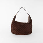 Gucci Brown Gucissima Suede Hobo Bag