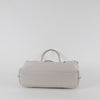 Longchamp Pale Grey Le Roseau Essential Grained Leather Top Handle Tote Bag