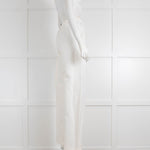 Toteme White Linen Drawstring Trousers