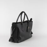 Longchamp Black Grained Penelope Tote Bag