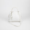 Hermes White Bolide 31 Leather Handbag