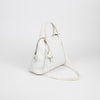 Hermes White Bolide 31 Leather Handbag