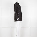 Tory Burch Black Embroidered Long Sleeve Kaftan