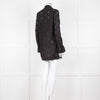 Tory Burch Black Embroidered Long Sleeve Kaftan