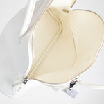 Hermes White Bolide 31 Leather Handbag