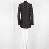 Tory Burch Black Embroidered Long Sleeve Kaftan