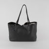 Longchamp Le Roseau Essential Black Grained Leather Tote Bag