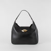 Furla Black Leather Eye Hobo Tote