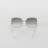 Fendi Silver Square Sunglasses with Diamante Trim