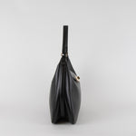 Furla Black Leather Eye Hobo Tote