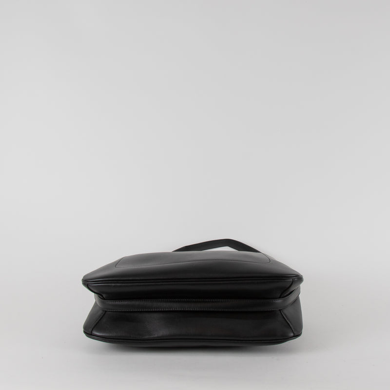 Furla Black Leather Eye Hobo Tote