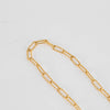 Monica Vinader Gold Plated Faceted Paper Link Chain Necklace