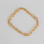 Monica Vinader Gold Plated Faceted Paper Link Chain Necklace