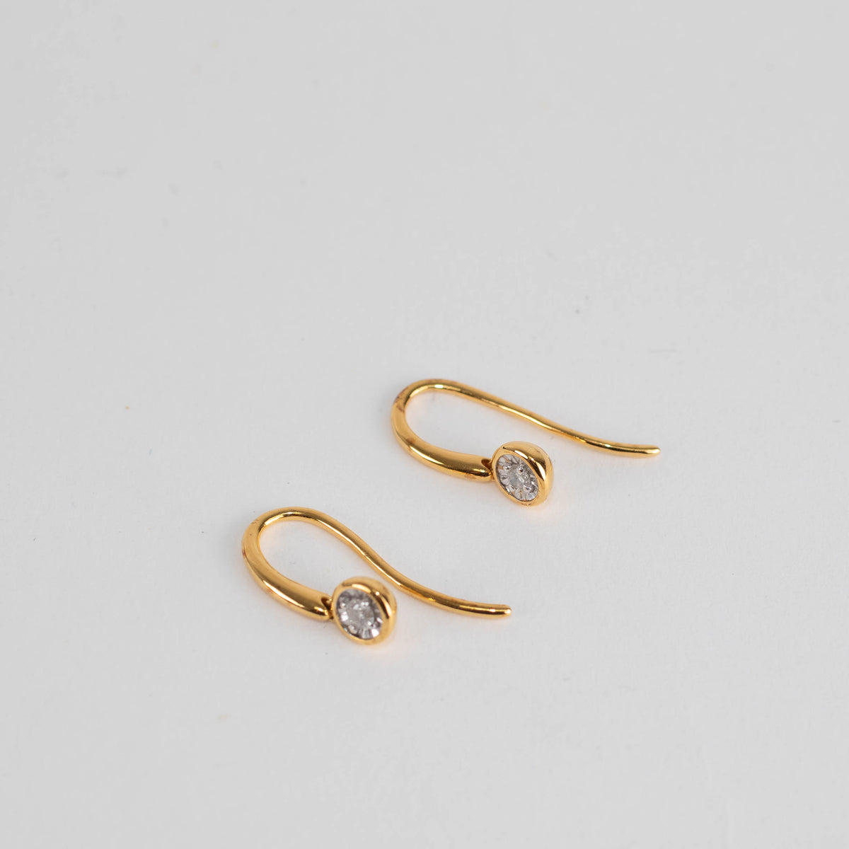 Monica Vinader 18ct Gold Plated Lab Grown Illusion Drop Earrings