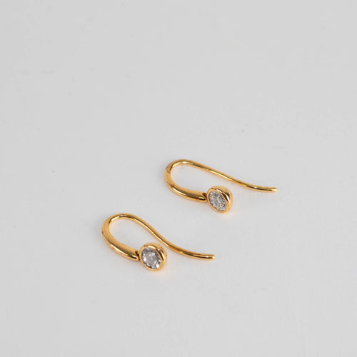 Monica Vinader 18ct Gold Plated Lab Grown Illusion Drop Earrings