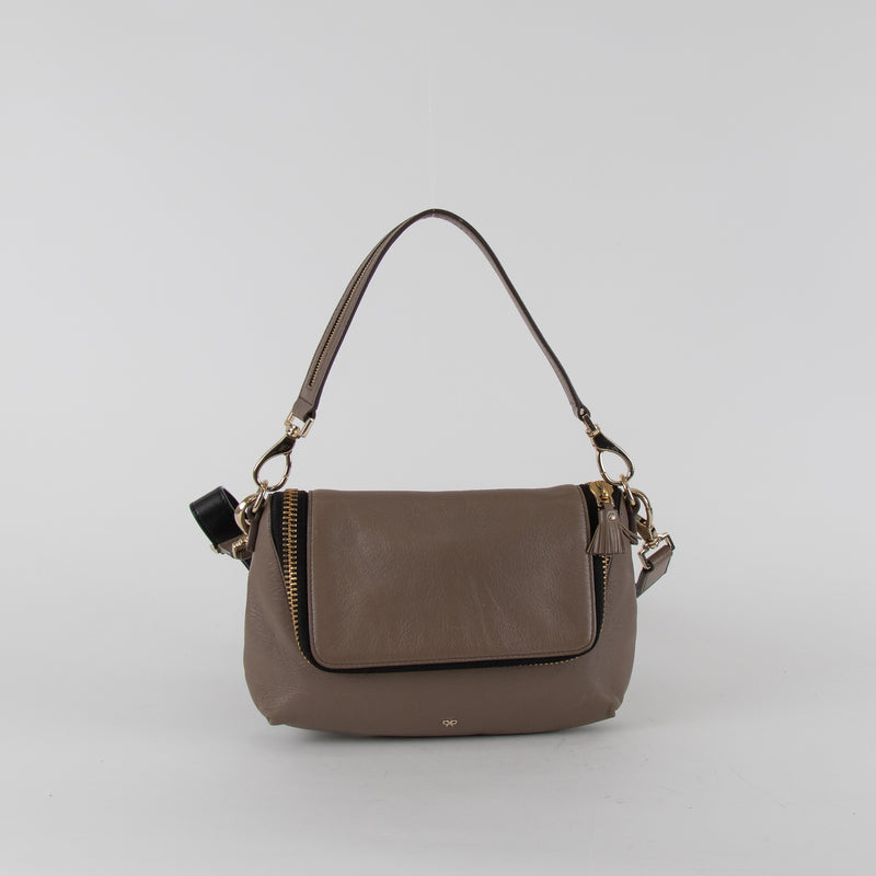 Anya Hindmarch Taupe Brown Vere Crossbody Bag