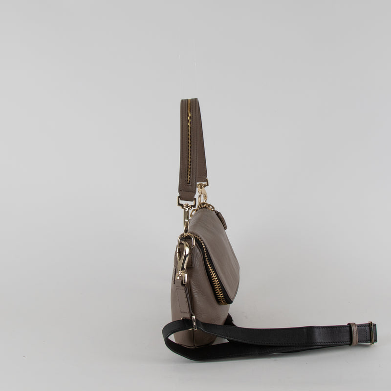 Anya Hindmarch Taupe Brown Vere Crossbody Bag