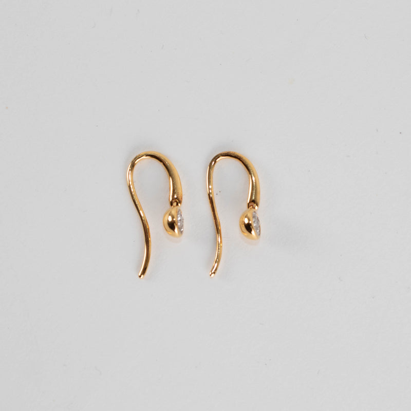 Monica Vinader 18ct Gold Plated Lab Grown Illusion Drop Earrings