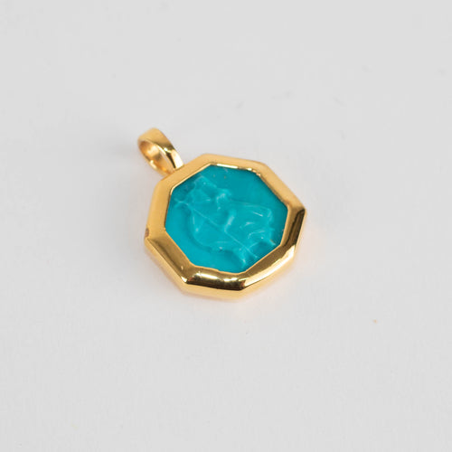 Monica Vinader St Christopher Gemstone Pendant