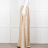 Marie France Van Damme Gold Silk Chiffon Maxi Skirt
