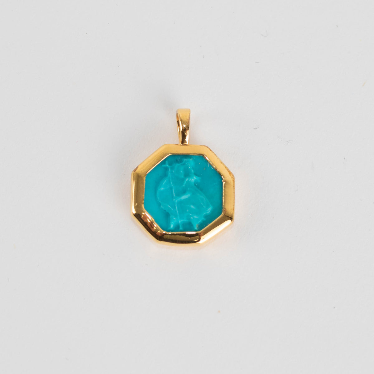Monica Vinader St Christopher Gemstone Pendant
