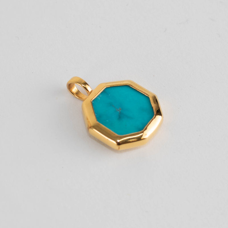 Monica Vinader St Christopher Gemstone Pendant