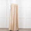 Marie France Van Damme Gold Silk Chiffon Maxi Skirt