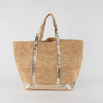 Vanessa Bruno Sequin Raffia Le Cabas Tote