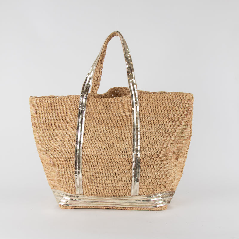 Vanessa Bruno Sequin Raffia Le Cabas Tote
