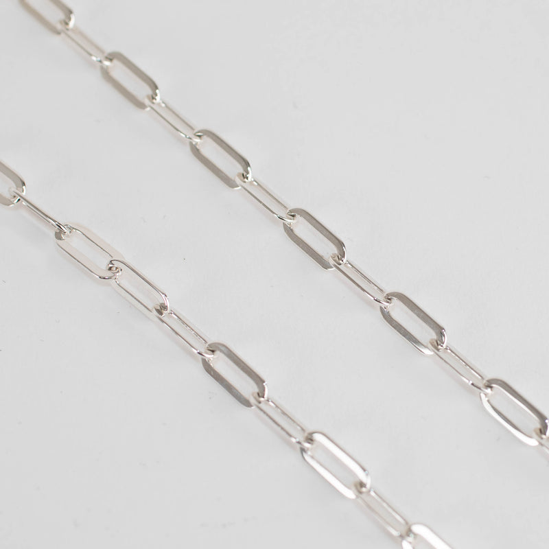 Monica Vinader Silver Paperlink Chain Necklace